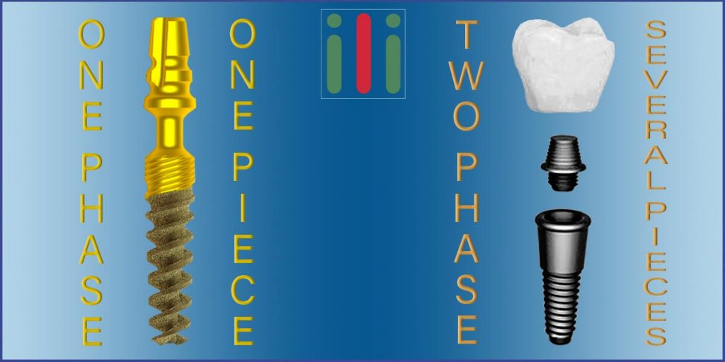 One of the differences between one-phase and two-phase implants