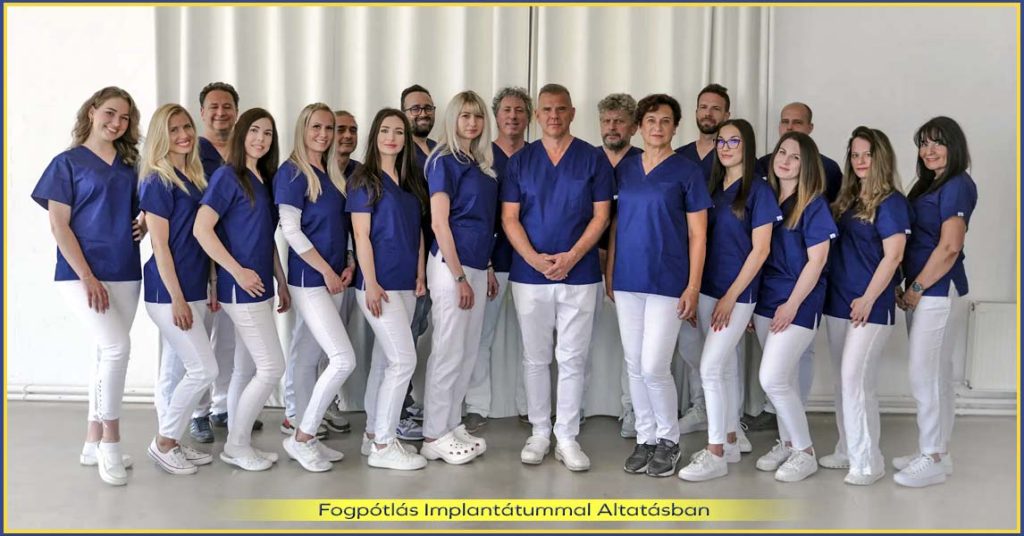 Fogpótlás egyfázisú implantátummal altatásban - teljes szájrehabilitáció